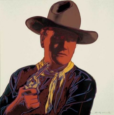 Photo:  Andy Warhol, John Wayne